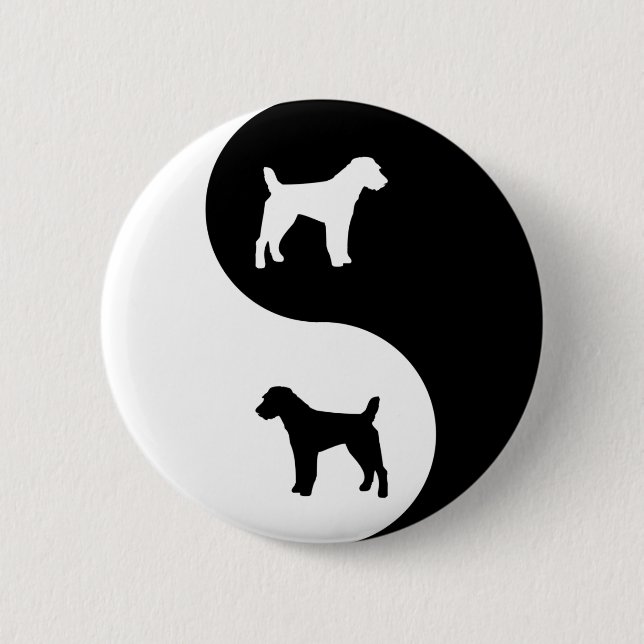 Pastor-Jack Russell Yin Yang Button (Vorderseite)