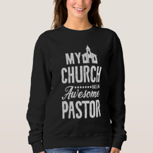 Pastor Kostüm Christliches Kreuz Pastoring Religio Sweatshirt