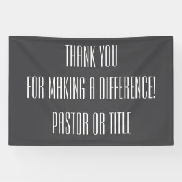 Pastor macht einen Unterschied Banner