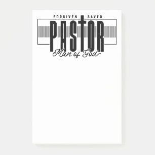 Pastor Man of God Post-it Notes Klebezettel