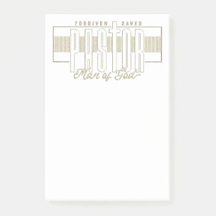 Pastor Man of God Post-it Notes Klebezettel