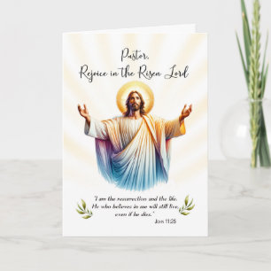 Pastor Oster Jesus ist die heilige Jubel Karte