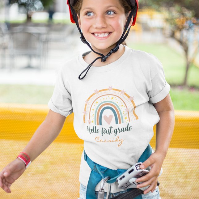 Pastor Regenbogen Herz Hallo Qualität T-Shirt (Von Creator hochgeladen)