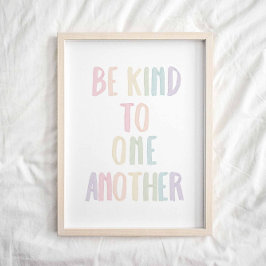 Pastor Regenbogen Sei freundlich zu einem anderen Poster