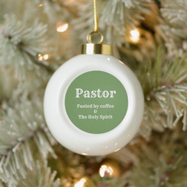 Pastor Snowflake Gerahmtes Ornament (Baum)