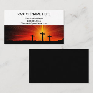 Pastor und Church Business Card Visitenkarte