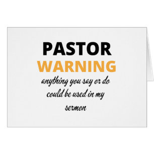 Pastor warnt alles, was Sie sagen oder tun bl