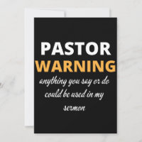 Pastor warnt alles, was Sie sagen oder tun