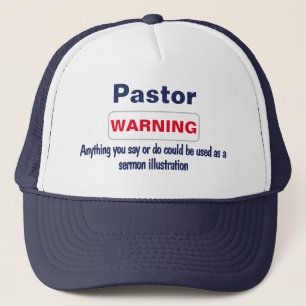 Pastor warnt Humoraler Baseballhut Truckerkappe