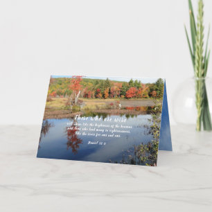 Pastor-Wertschätzung Fall Natur-Schriftenkarte Dankeskarte