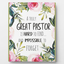 Pastor Wertschätzung Geschenk Pastor Danke Zitat Fotoplatte