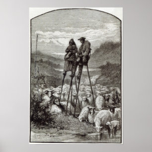 Pastoral in den Landes Poster