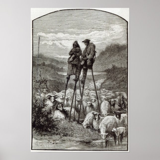 Pastoral in den Landes Poster (Vorne)