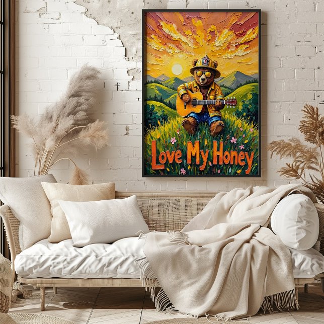 Pastoral Pickin': Bärenmarmelade Poster (Von Creator hochgeladen)