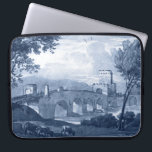 Pastoral Toile - Brücke Laptopschutzhülle<br><div class="desc">Pastoral Toile III von Claude Lorrain. Eine Brücke und Weiden in schönen,  farbig blauen Tönen.</div>
