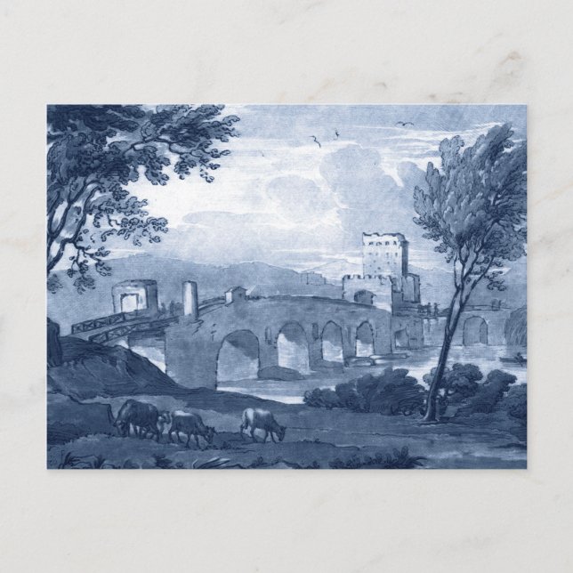 Pastoral Toile - Brücke Postkarte (Vorderseite)