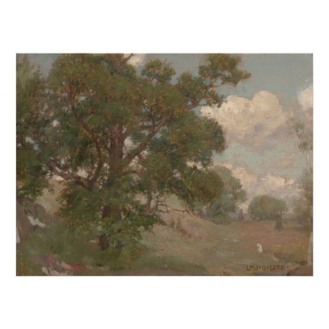 Pastorale Landschaft Louis Loeb (amerikanisch, 186 Fotodruck (Vorne)