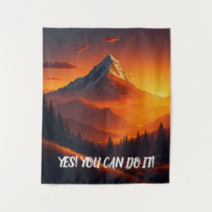 Pastorale Sunset Mountain Landschaft Wandteppich