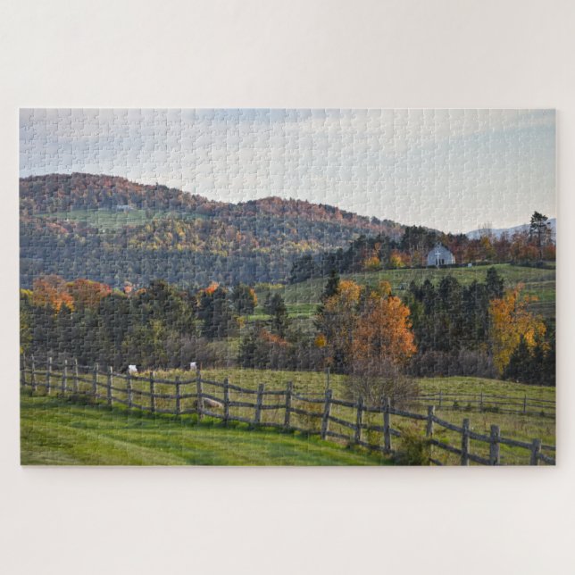 Pastorale Vermont im Herbst Puzzle (Horizontal)