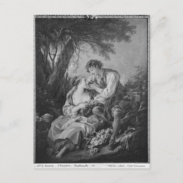 Pastoralszene Postkarte (Vorderseite)