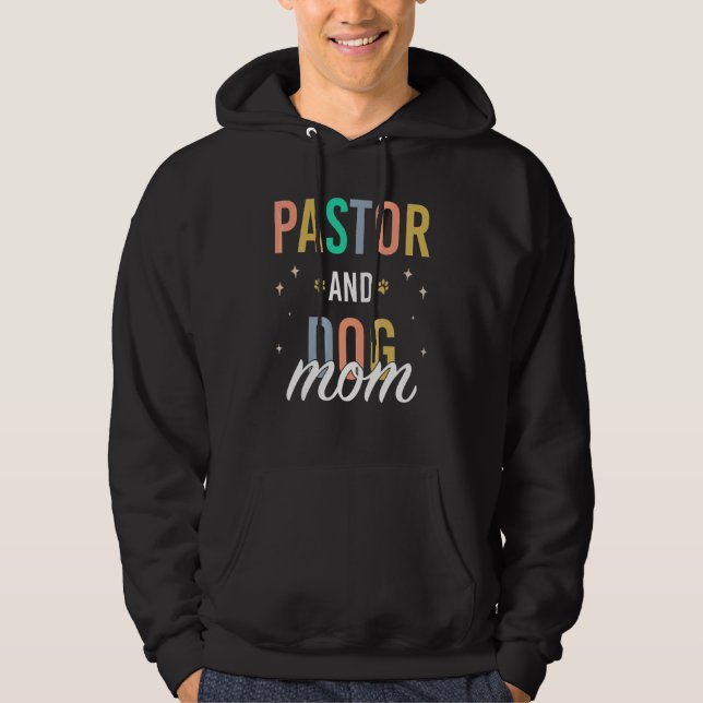 Pastorin und Hundemutter Hoodie (Vorderseite)
