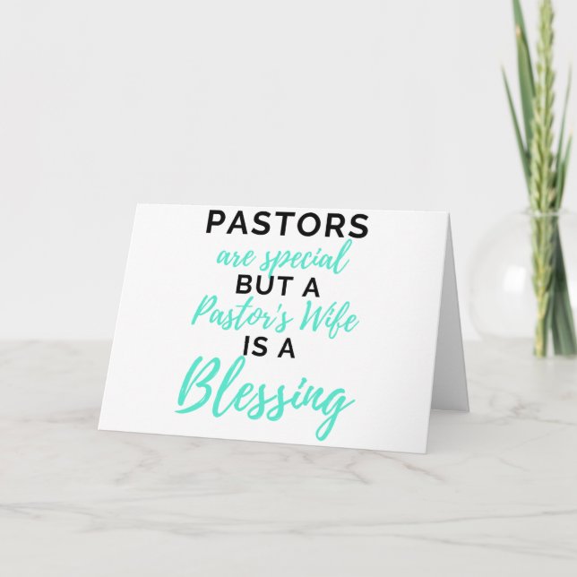 Pastors Are Special But A Pastor’s Wife bl Karte (Vorderseite)