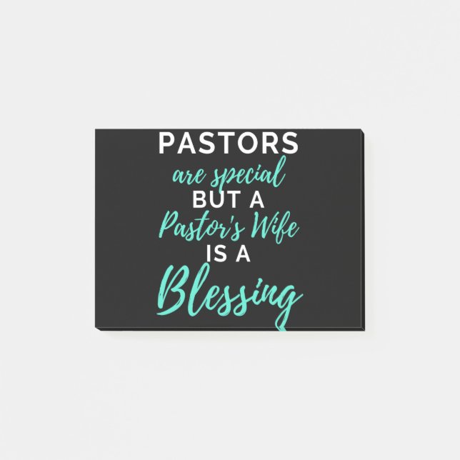 Pastors Are Special But A Pastor’s Wife Post-it Klebezettel (Vorderseite)