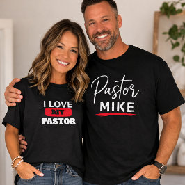 Pastor's Ehefrau I Liebe mein Pastor Übergröße Chr T-Shirt