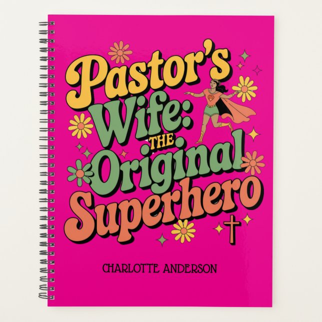✝️ Pastor's Ehefrau Planner Aufwertung Tag Superhe Planer (Vorderseite)