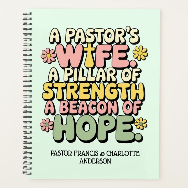 ✝️ Pastor's Ehefrau Planner Wertschätzung Geschenk Planer (Vorderseite)