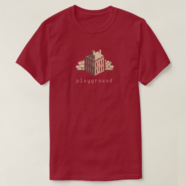 Pastory pixelart zandbak T-Shirt (Design vorne)