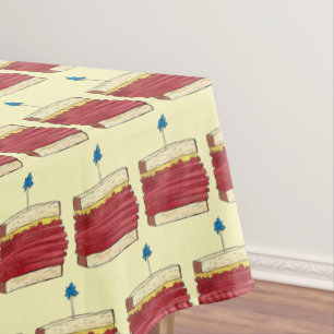 Pastrami auf Rye New York Deli Sandwich Shop Tischdecke