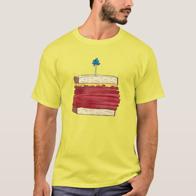 Pastrami auf Rye NYC Kosher Jewish Deli Sandwich T-Shirt (Vorderseite)