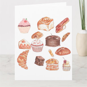 Pastries Blank Karte