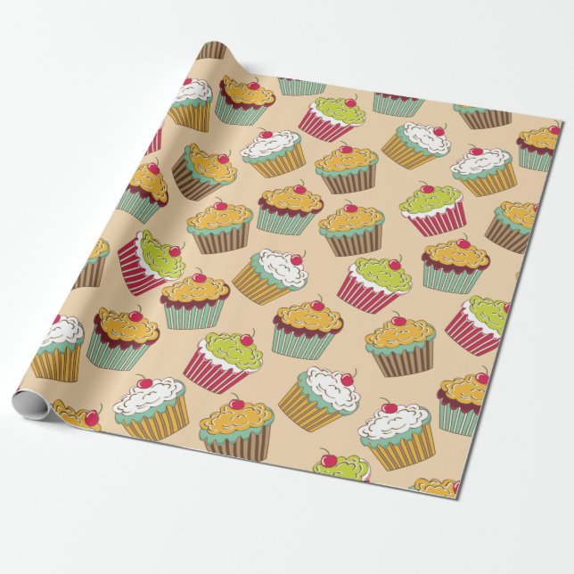 Pastries Geschenkpapier (Ungerollt)