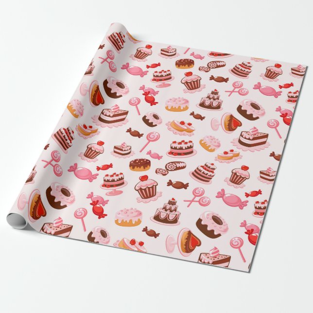 Pastries Geschenkpapier (Ungerollt)