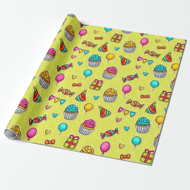 Pastries Geschenkpapier (Ungerollt)
