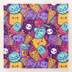 Pastries Glass Untersetzer