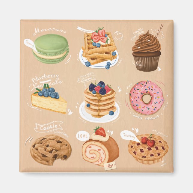 Pastries Magnet (Vorne)