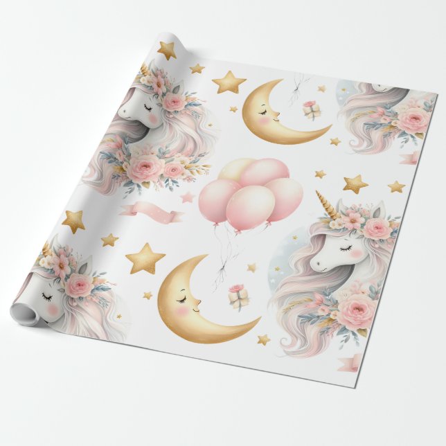 Pastrl Unicorn Geschenkpapier (Ungerollt)