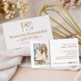 Pastry Chef Baking & Cooking Utensils Bakery Baker Visitenkarte