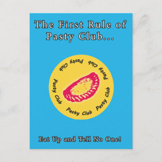 Pasty Club, alle Lieben ein Pasty! Postkarte