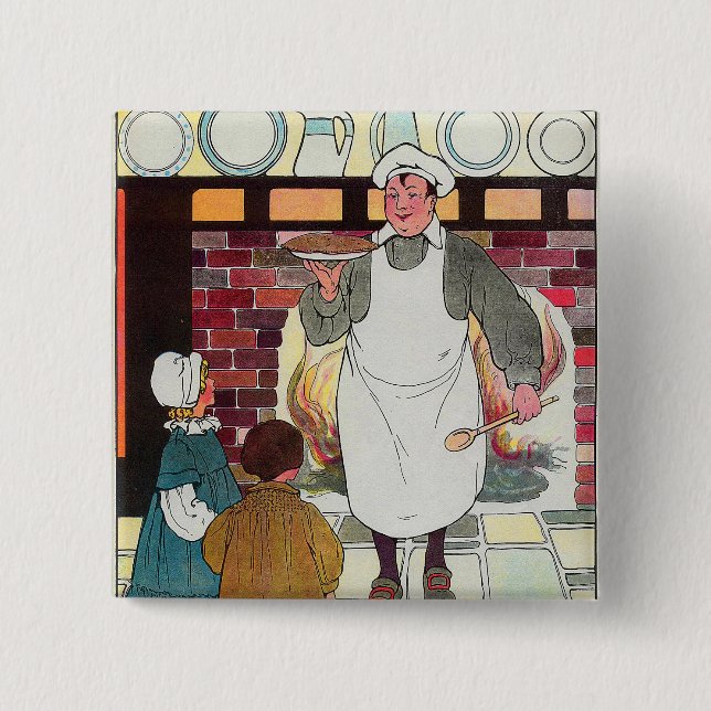 Pat-a-cake, pat-a-cake, Baker's man Button (Vorderseite)