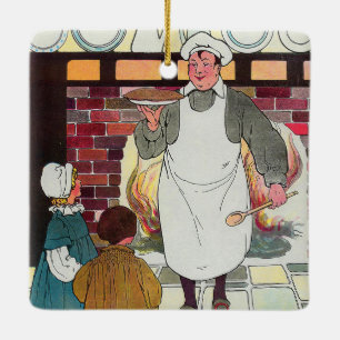 Pat-a-cake, pat-a-cake, Baker's man Keramikornament