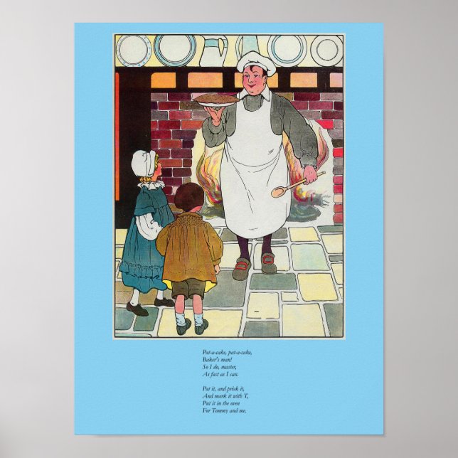 Pat-a-cake, pat-a-cake, Baker's man Poster (Vorne)