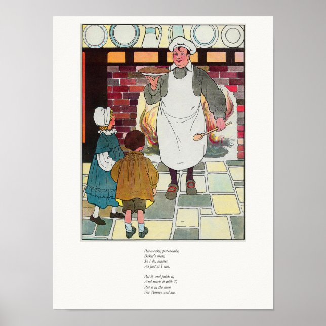Pat-a-cake, pat-a-cake, Baker's man Poster (Vorne)