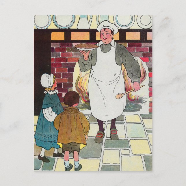 Pat-a-cake, pat-a-cake, Baker's man Postkarte (Vorderseite)