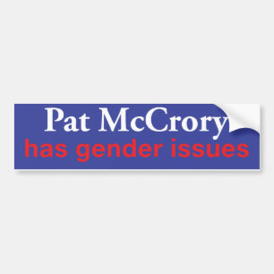 Pat McCrory hat Geschlechts-Fragen Autoaufkleber