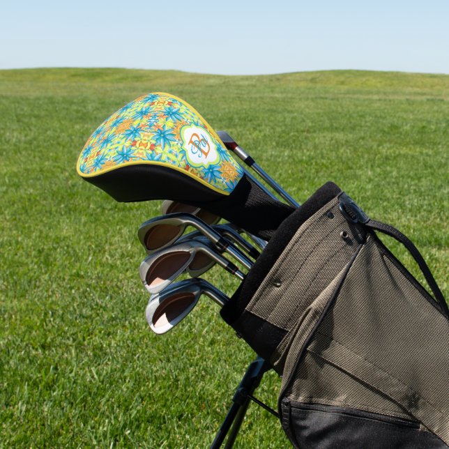 Pat Mosaic Golf Club Cover Headcover (In SItu)