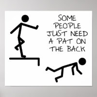 Pat on auf dem Back Funny T - Shirt